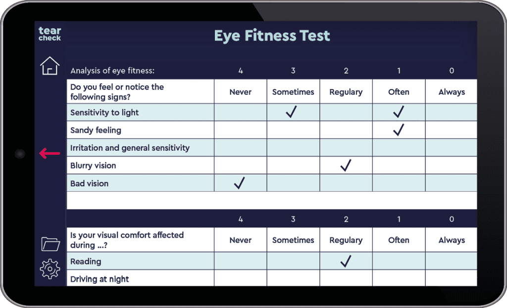 Eye Fitness Test
